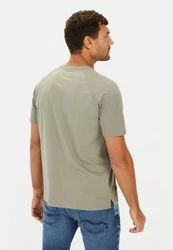 camel active T-Shirt mit Cooling Effekt Dunkelgrün/Khaki/Grau