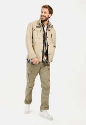 camel active Blouson Fieldjacket-Stil Khaki/Beige
