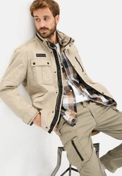 camel active Blouson Fieldjacket-Stil Khaki/Beige