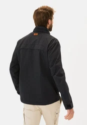 camel active Blouson Fieldjacket-Stil Schwarz/Dunkelblau/Dunkelgrau