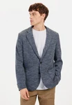 camel active Jerseysakko mit 2-Knopf-Verschluss Blazer Grau/Hellblau/Dunkelblau