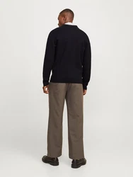 Jack & Jones Strickjacke Schwarz/Dunkelblau/Hellblau