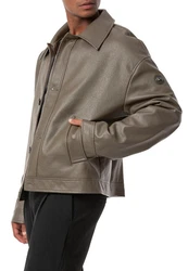 RedBridge Lederimitatjacke Urban Style Braun/Grau/Khaki/Beige