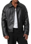 RedBridge Lederimitatjacke Urban Style Schwarz/Dunkelgrau