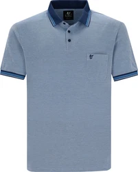 Hajo Sweatshirt Herren-Poloshirt Piqu Uni 
