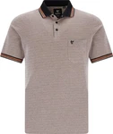 Hajo Sweatshirt Herren-Poloshirt Piqu Uni Beige/Braun/Grau/Rot