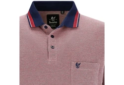 Hajo Sweatshirt Herren-Poloshirt Piqu Uni Rot/Rosa/Lila/Bordeaux