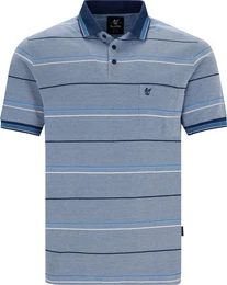 Sweatshirt Herren-Poloshirt Piqu Streifen