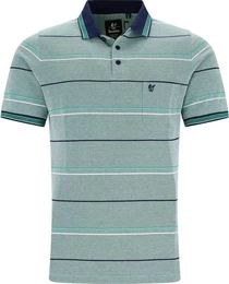 Sweatshirt Herren-Poloshirt Piqu Streifen