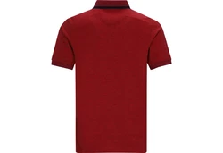 Hajo Sweatshirt Herren-Poloshirt Uni Dunkelrot/Rot