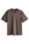 Next T-Shirt Essential V-Ausschnitt Grau/Khaki/Braun/Dunkelbraun