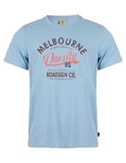 ROADSIGN australia T-Shirt Varsity Melbourne-Print Blau/Hellblau