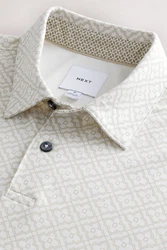 Next Poloshirt Polo-Shirt mit Geoprint 