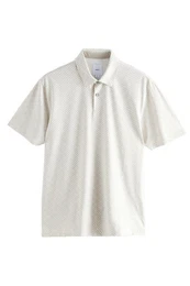 Poloshirt Polo-Shirt mit Geoprint (1-tlg)