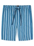 Schiesser Pyjamahose Bermuda Mix Relax Hellblau/Blau