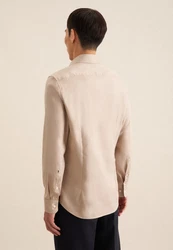 Seidensticker Businesshemd Slim Kentkragen Uni Beige/Khaki/Braun