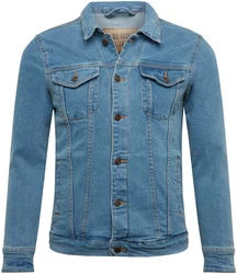 DENIM PROJECT Jeansjacke im klassischen Look Hellblau/Blau/Dunkelblau