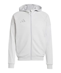 adidas Performance Sweatjacke Tiro 25 Kapuzenjacke Grau/Hellgrau/Weiß