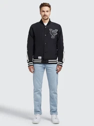 khujo Sommerjacke TIAN Schwarz/Weiß/Hellblau