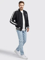khujo Sommerjacke TIAN Schwarz/Weiß/Hellblau