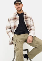 camel active T-Shirt aus Organic Cotton Dunkelblau/Hellblau/Schwarz