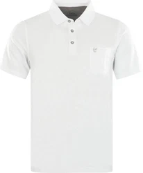 Hajo Sweatshirt Herren-Poloshirt Uni Weiß/Creme/Grau