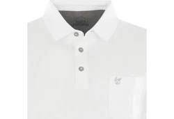 Hajo Sweatshirt Herren-Poloshirt Uni Weiß/Creme/Grau