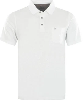Hajo Sweatshirt Herren-Poloshirt Uni Weiß/Creme/Grau