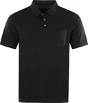 Hajo Sweatshirt Herren-Poloshirt Uni Schwarz/Grau