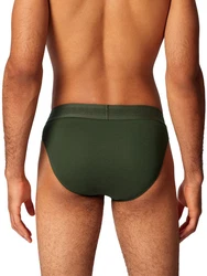 Skiny Slip Herren Brasil Basic Retro (2-St) Dunkelgrün/Khaki/Grün