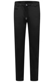 bugatti Chinohose Schwarz/Dunkelgrau