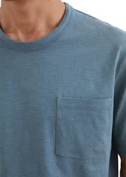 Marc O'Polo T-Shirt Grau/Blau/Hellblau