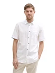 TOM TAILOR Leinenhemd 1045098 Weiß/Creme