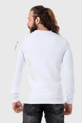 Cipo & Baxx T-Shirt Sweatshirts Print Blau/Weiß/Lila