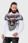 Cipo & Baxx T-Shirt Sweatshirts Print Blau/Weiß/Lila