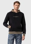 Cipo & Baxx Kapuzenpullover Sweatshirt Schwarz/Braun/Gelb/Dunkelblau