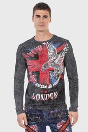 T-Shirt Sweatshirts mit Print auf Vorder- und Rckseite