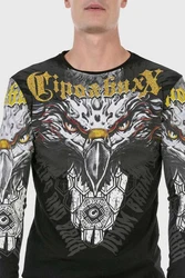 Cipo & Baxx T-Shirt Sweatshirts mit Adler-Frontprint Gelb/Schwarz/Grau/Blau/Dunkelgrau/Dunkelblau