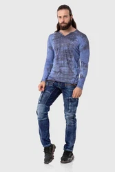 Cipo & Baxx T-Shirt Sweatshirts Lila/Blau