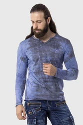 Cipo & Baxx T-Shirt Sweatshirts Lila/Blau