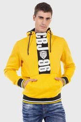 Cipo & Baxx Kapuzenpullover Sweatshirt Gelb