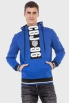 Cipo & Baxx Kapuzenpullover Sweatshirt Blau/Dunkelblau/Pastell