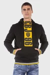 Cipo & Baxx Kapuzenpullover Sweatshirt Braun/Gelb/Schwarz/Grün