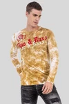 Cipo & Baxx T-Shirt Sweatshirts mit Logoprint Gold/Schwarz/Gelb