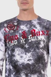Cipo & Baxx T-Shirt Sweatshirts mit Logoprint Grau/Schwarz/Dunkelgrau/Rot/Dunkelblau/Hellblau