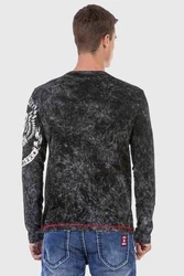 Cipo & Baxx T-Shirt Sweatshirts Dunkelgrün/Dunkelgrau/Grün/Schwarz/Creme/Grau