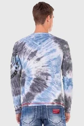 Cipo & Baxx T-Shirt Sweatshirts Mischfarben/Creme/Blau