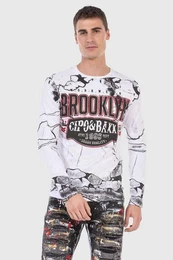 T-Shirt Sweatshirts mit Print und Allover-Muster