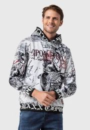 Kapuzenpullover Sweatshirts mit Allover-Print