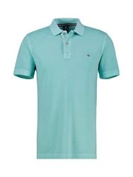 LERROS Poloshirt in gewaschener Optik Grün/Türkis/Hellgrün